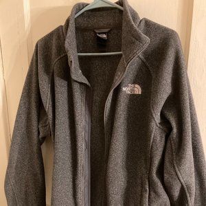 North Face Fleece Jacket - Unisex - Medium - Grey - Zip-up - Pre-Owned